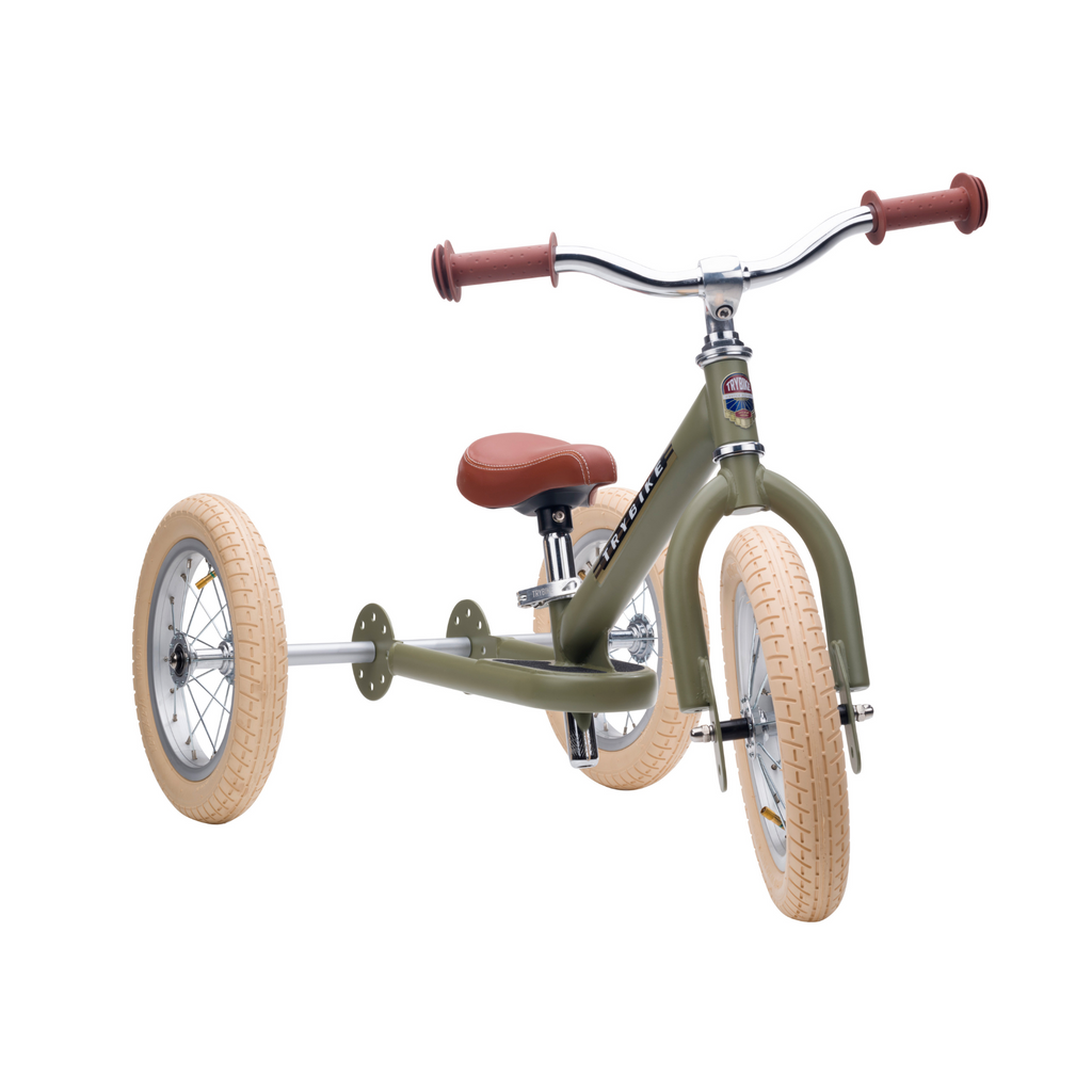 Trybike 2-in-1 Balance Trike: Vintage Green
