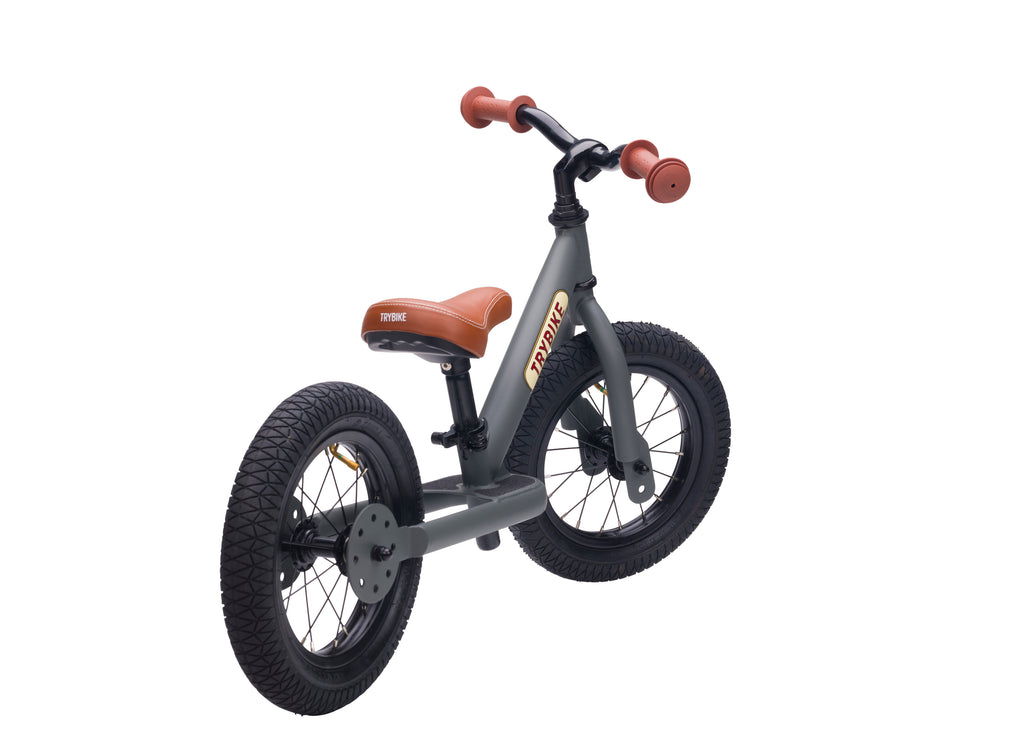 Trybike Steel 2-in-1 Balance Trike: Vintage Grey