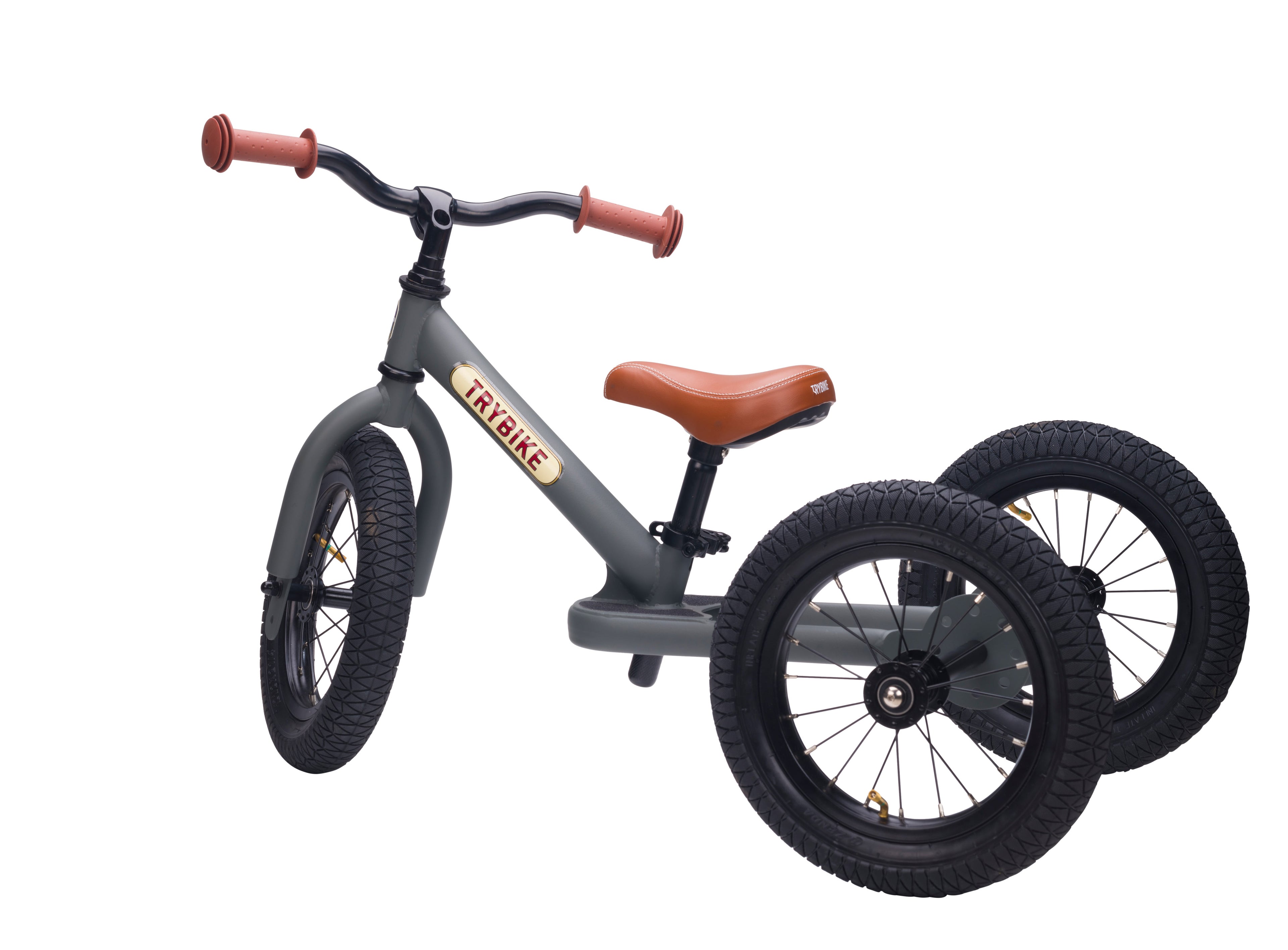 Trybike Steel 2-in-1 Balance Trike: Vintage Grey
