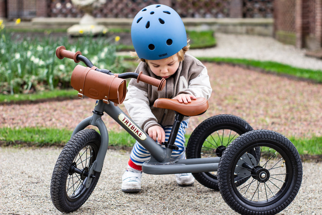 Trybike Steel 2-in-1 Balance Trike: Vintage Grey
